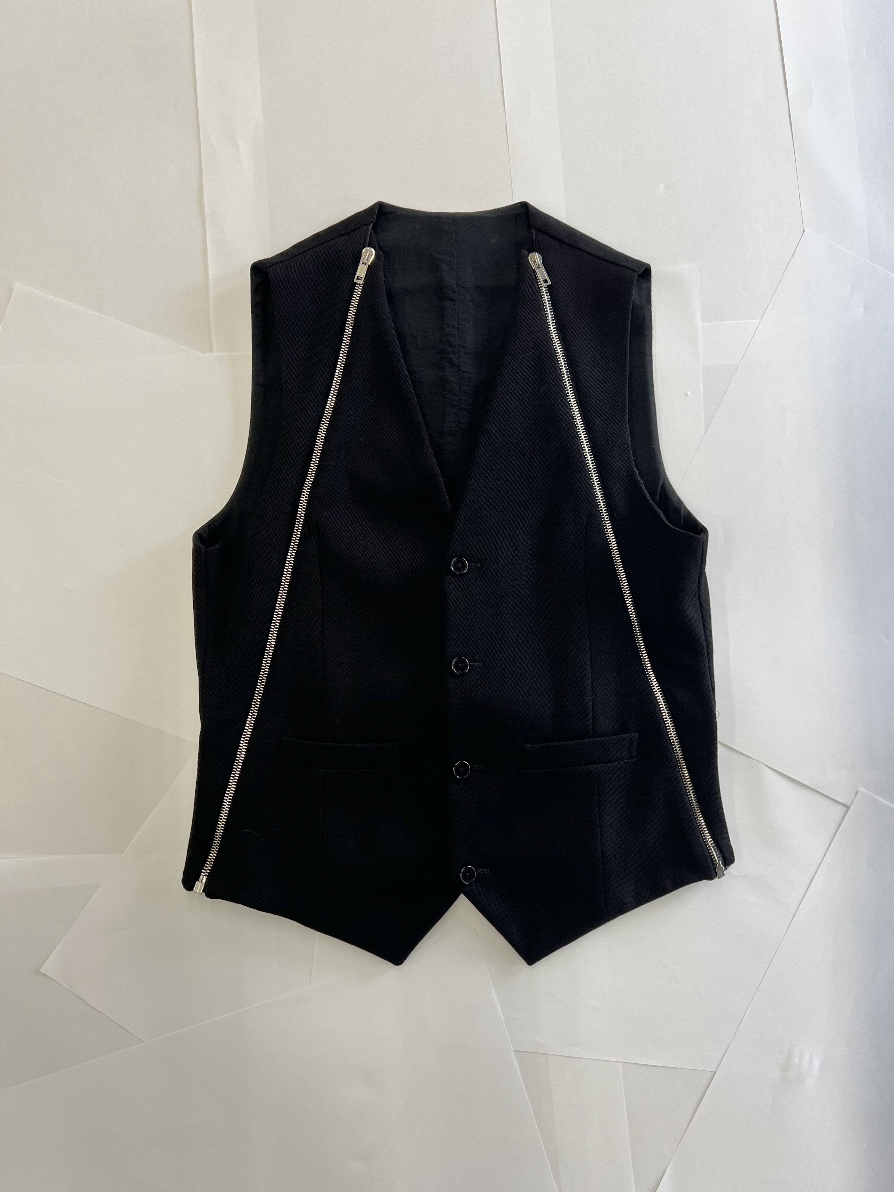 00s イギリス製 MAHARISHI マハリシ ダブルジップ ベスト GIVENCHY　ダブルジップベスト-1